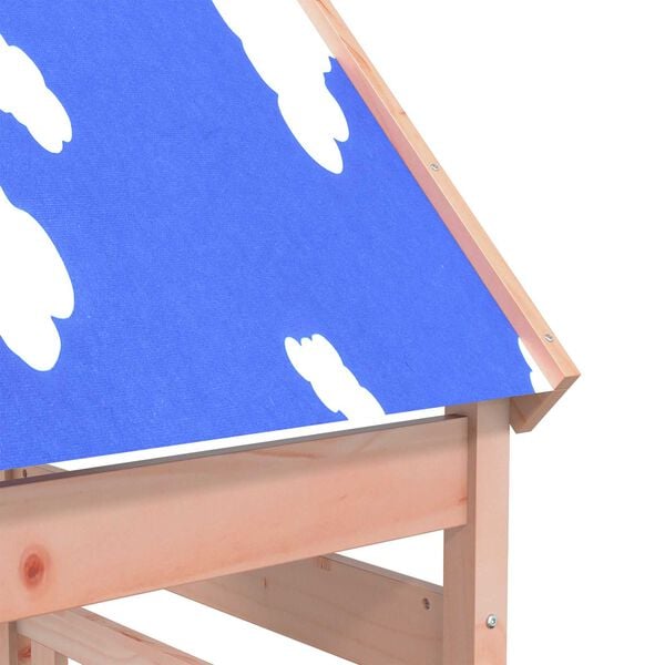 vidaXL Torre de Juego Marr&oacute;n Madera S&oacute;lida de Douglas