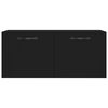 vidaXL Armario de pared madera de ingeniería negro 80x36,5x35 cm