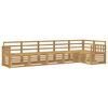 vidaXL Conjunto de sof&aacute;s de exterior 6 pcs Blanco 306 x 128,5 x 73 cm