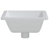 vidaXL Lavabo de ba&ntilde;o rectangular cer&aacute;mica blanco 39x30x18,5 cm