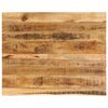 vidaXL Tablero de mesa borde natural madera maciza mango 110x80x3,8 cm