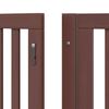 vidaXL Puerta de perros plegable 8 paneles madera &aacute;lamo marr&oacute;n 640 cm