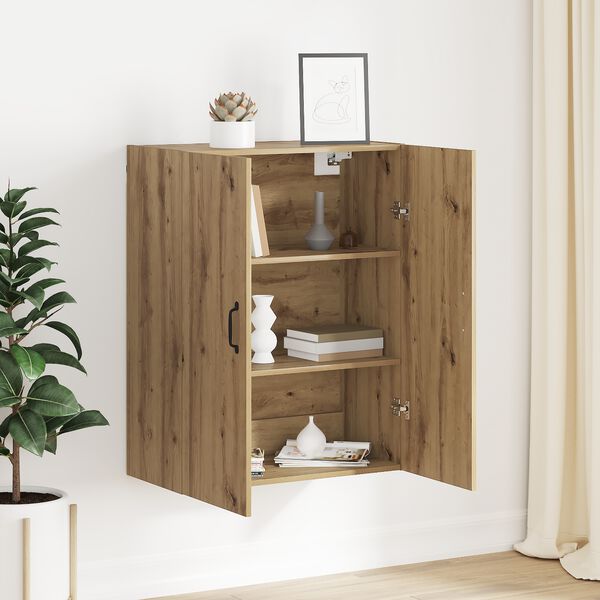 vidaXL Armario de Pared Roble artesanal 69,5 x 34 x 90 cm