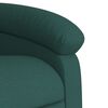 vidaXL Sill&oacute;n el&eacute;ctrico reclinable elevable de tela verde oscuro