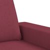 vidaXL Sillón de tela rojo tinto 60 cm