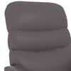vidaXL Sill&oacute;n reclinable de cuero sint&eacute;tico gris