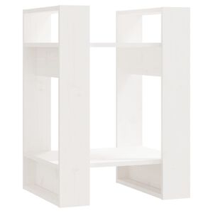 vidaXL Estanter&iacute;a/divisor de espacios madera pino blanco 41x35x57 cm