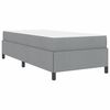 vidaXL Cama tipo Box Spring Gris Claro 80 x 200 cm tela