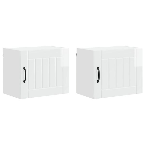 vidaXL Mueble de Cocina 2 pcs brillante 50 x 31 x 40 cm