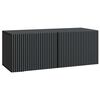 vidaXL Mueble para TV de pared Negro 78,5 x 31 x 30 cm