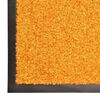 vidaXL Felpudo lavable naranja 90x150 cm