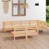 vidaXL Juego de muebles de jard&iacute;n 7 piezas madera maciza pino