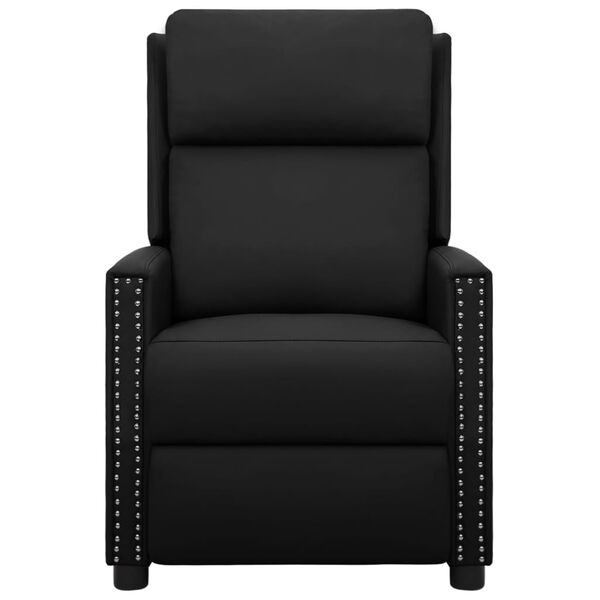 vidaXL Sillón de masaje eléctrico cuero sintético negro