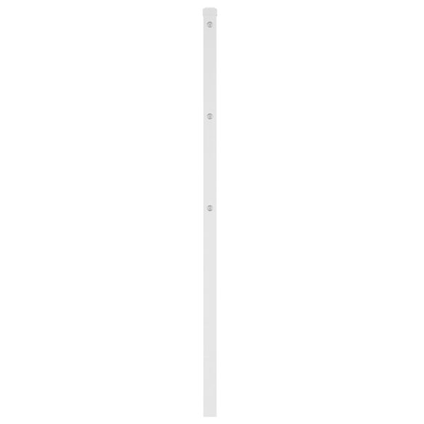 vidaXL Cabecero de repuesto de metal blanco 75 cm