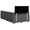 vidaXL Cama box spring con colch&oacute;n tela gris oscuro 120x190 cm