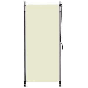 vidaXL Estor enrollable de exterior color crema 100x270 cm
