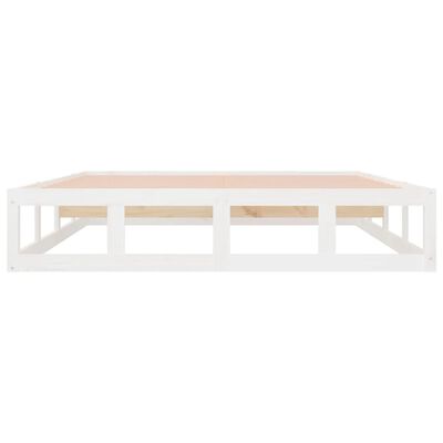 vidaXL Estructura de cama de madera maciza 140x200 cm