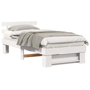 vidaXL Estructura de cama 75 x 190 cm Madera de pino macizo
