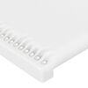 vidaXL Cabeceros 2 unidades de cuero sintético blanco 100x5x78/88 cm