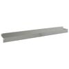 vidaXL Borde de C&eacute;sped 30 pcs 100 x 10 x 8 cm Acero Plateado