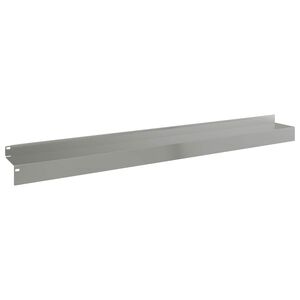 vidaXL Borde de C&eacute;sped 30 pcs 100 x 10 x 8 cm Acero Plateado