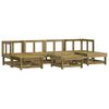 vidaXL Juego de muebles de jard&iacute;n 7 pzas madera de pino impregnada