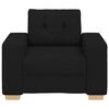 vidaXL Sillón de tela negro 60 cm