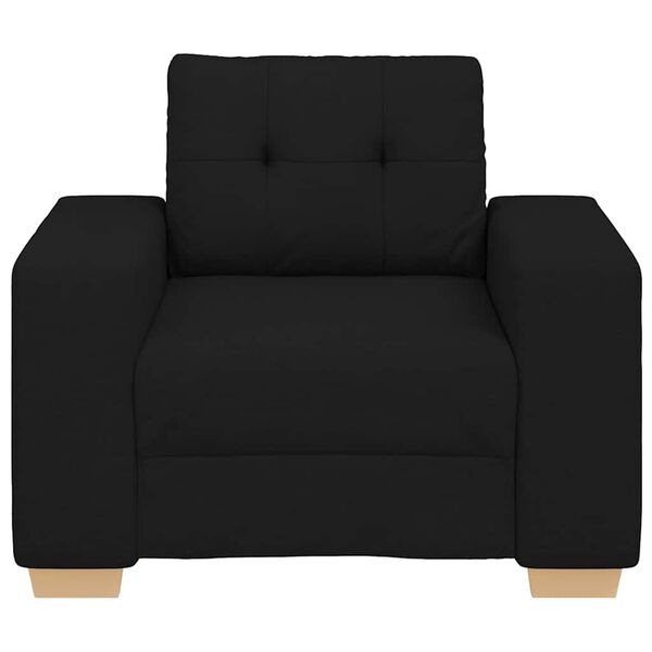 vidaXL Sillón de tela negro 60 cm