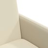 vidaXL Sillas de Comedor con Ruedas 2 pcs Crema 57 x 66 x 94 cm