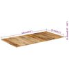 vidaXL Tablero de mesa de madera maciza de mango 15-16 mm 120x60 cm