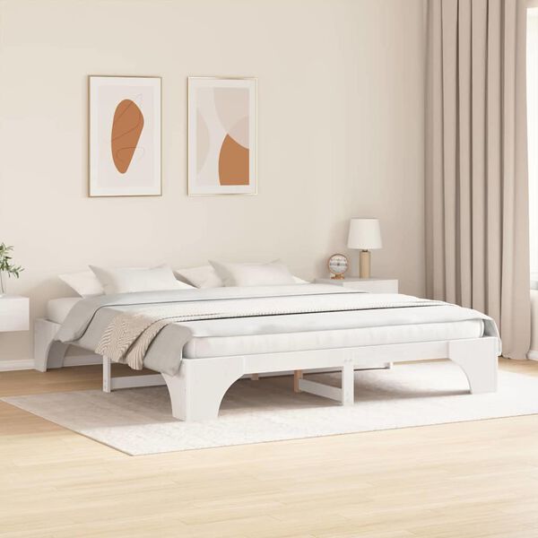 vidaXL Estructura de cama 180 x 200 cm Madera de pino macizo
