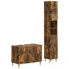vidaXL Juego de gabinete de ba&ntilde;o de 2 piezas ARNHEM Roble Ahumado