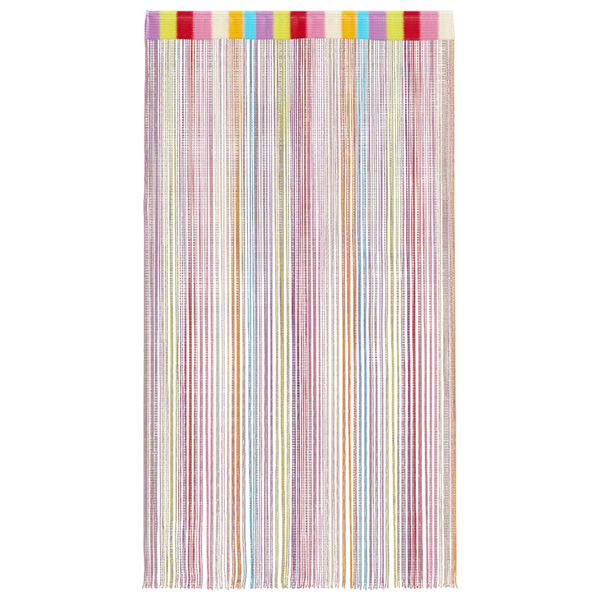vidaXL Cortinas de tiras 2 uds multicolor 100x250 cm