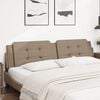 vidaXL Cabecero de cama acolchado Zadar cuero sint&eacute;tico capuchino 200 cm