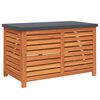vidaXL Caja de almacenaje de jardín madera maciza eucalipto 90x48x55cm