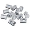vidaXL Tuercas de barril 12 pcs Plateado M6 x 13 mm Metal