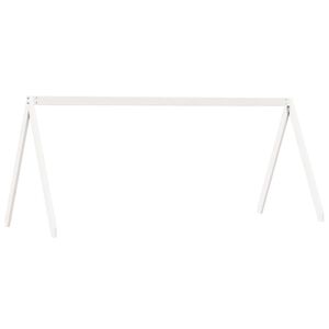 vidaXL Techo de cama infantil madera maciza blanco 209x95,5x88 cm