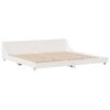 vidaXL Estructura de cama sin colch&oacute;n madera maciza blanca 200x200 cm