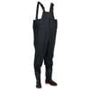 vidaXL Vadeador de pecho con botas negro talla 39