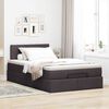 vidaXL Cama otomana con colch&oacute;n marr&oacute;n oscuro 120x200 cm tela