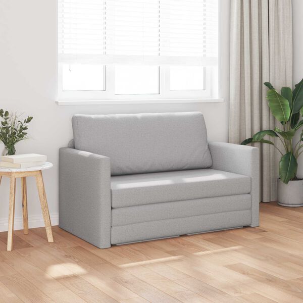 vidaXL Sof&aacute; cama 110cm Gris Nube tela