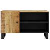 vidaXL Mueble de TV madera mango y madera contrachapada 80x33x46 cm