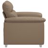 vidaXL Sill&oacute;n cuero sint&eacute;tico color capuchino 100x81x84 cm
