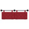 vidaXL Cabecera Colgante Rojo vino 130 x 55 x 5 cm Cuero sint&eacute;tico