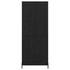 vidaXL Alacena Roble Negro 69,5 x 34 x 180 cm Madera contrachapada