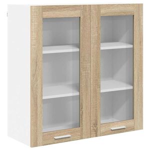 vidaXL Mueble colgante con almacenamiento Roble Sonoma 80 x 31 x 80 cm