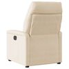 vidaXL Sill&oacute;n reclinable tela de microfibra beige