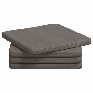 vidaXL Cojines para asiento 4 pcs Gris Claro 40 x 40 x 3 cm