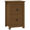 vidaXL Mesita de noche madera maciza de pino marr&oacute;n miel 40x35x61,5 cm