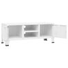 vidaXL Mueble de TV industrial metal blanco 105x35x42 cm